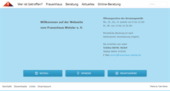 Desktop Screenshot of frauenhaus-wetzlar.de